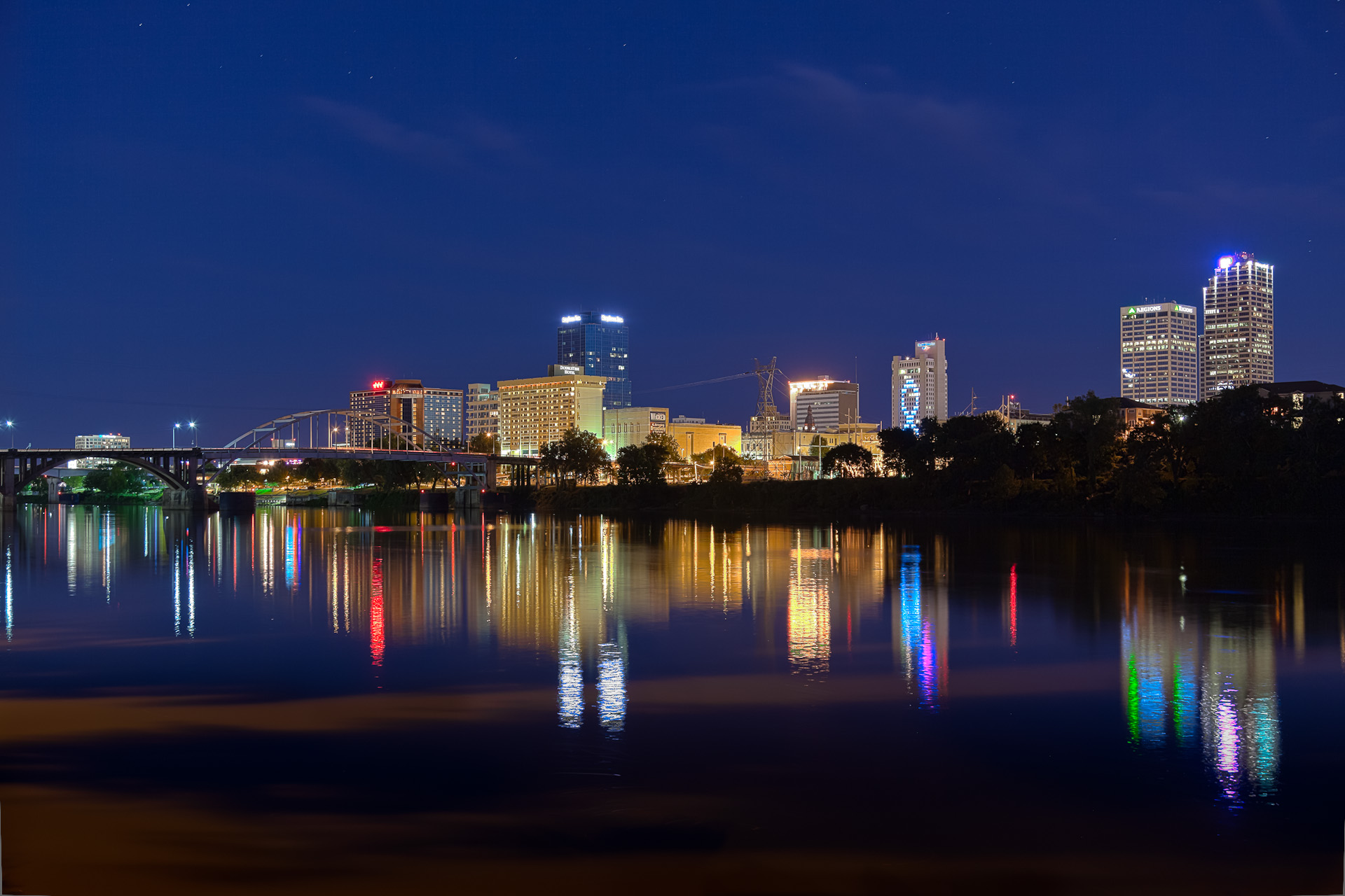 Little Rock from the north landing of the Bearing Cross Bridge